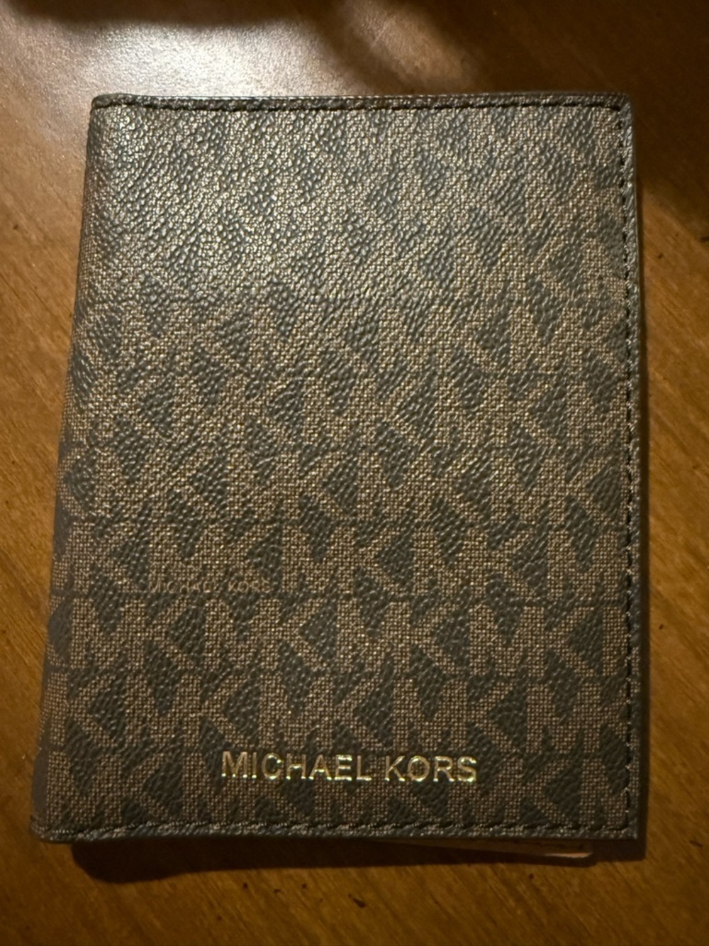 Michael Kors Brown Logo Monogram Wallet